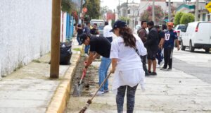En San Jerónimo Caleras se realizó la faena comunitaria número 28, donde vecinos recibieron con entusiasmo al gobernador Alejandro Armenta,