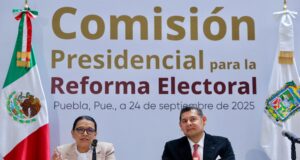 La secretaria de Gobernación Federal encabezó junto al gobernador Alejandro Armenta, la primera Audiencia Pública de la Comisión Presidencial para la Reforma Electoral.
