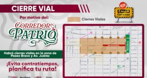 Cierres viales y medidas de movilidad por Corredor Patrio 2025