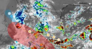 El ciclón tropical Mario favorece fuertes lluvias.