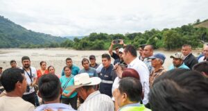 En trabajo conjunto con la Secretaría de la Defensa Nacional, Marina y Guardia Nacional se abren caminos para habilitar los accesos a las comunidades.